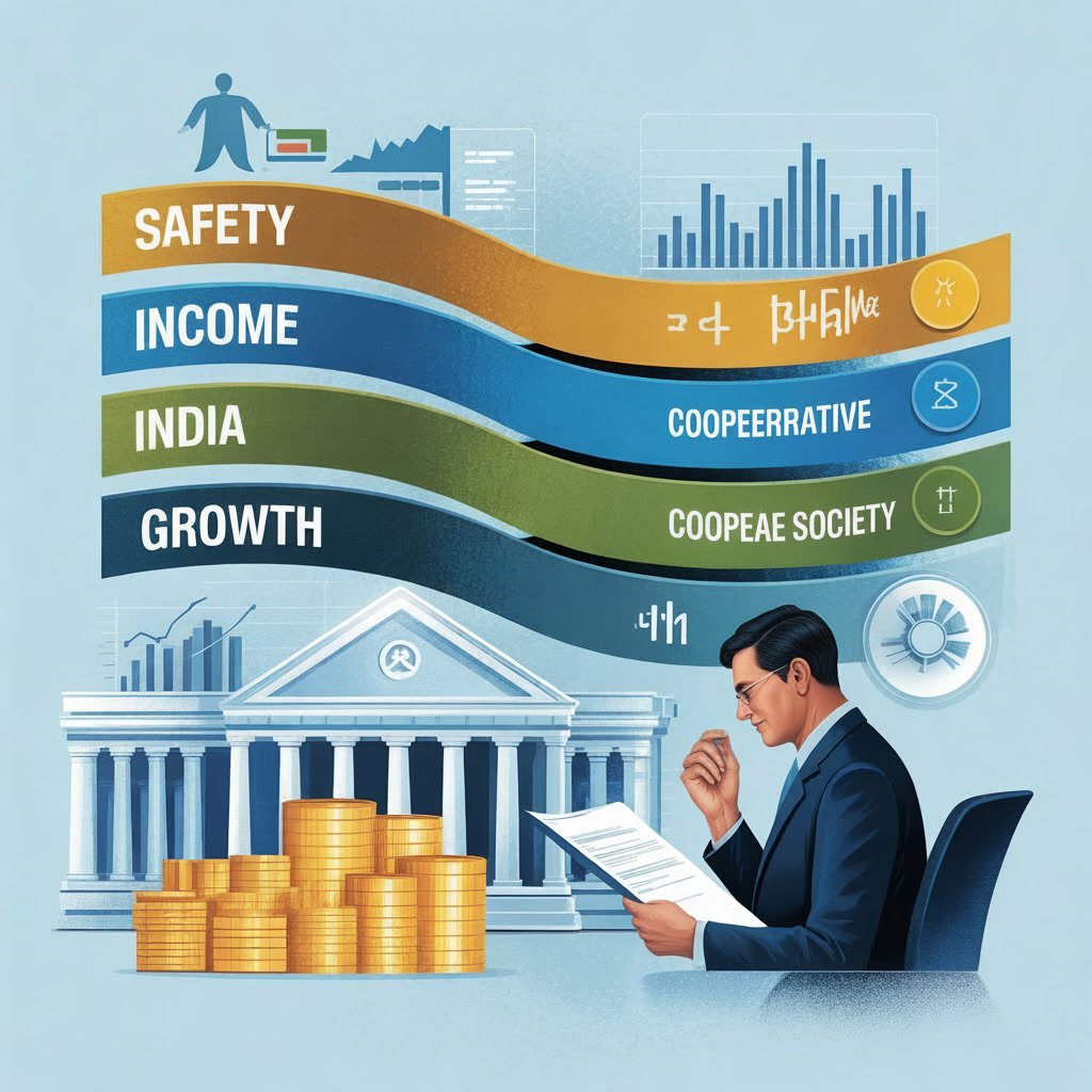 Cooperative credit society deposits as part of a conservative investment portfolio.