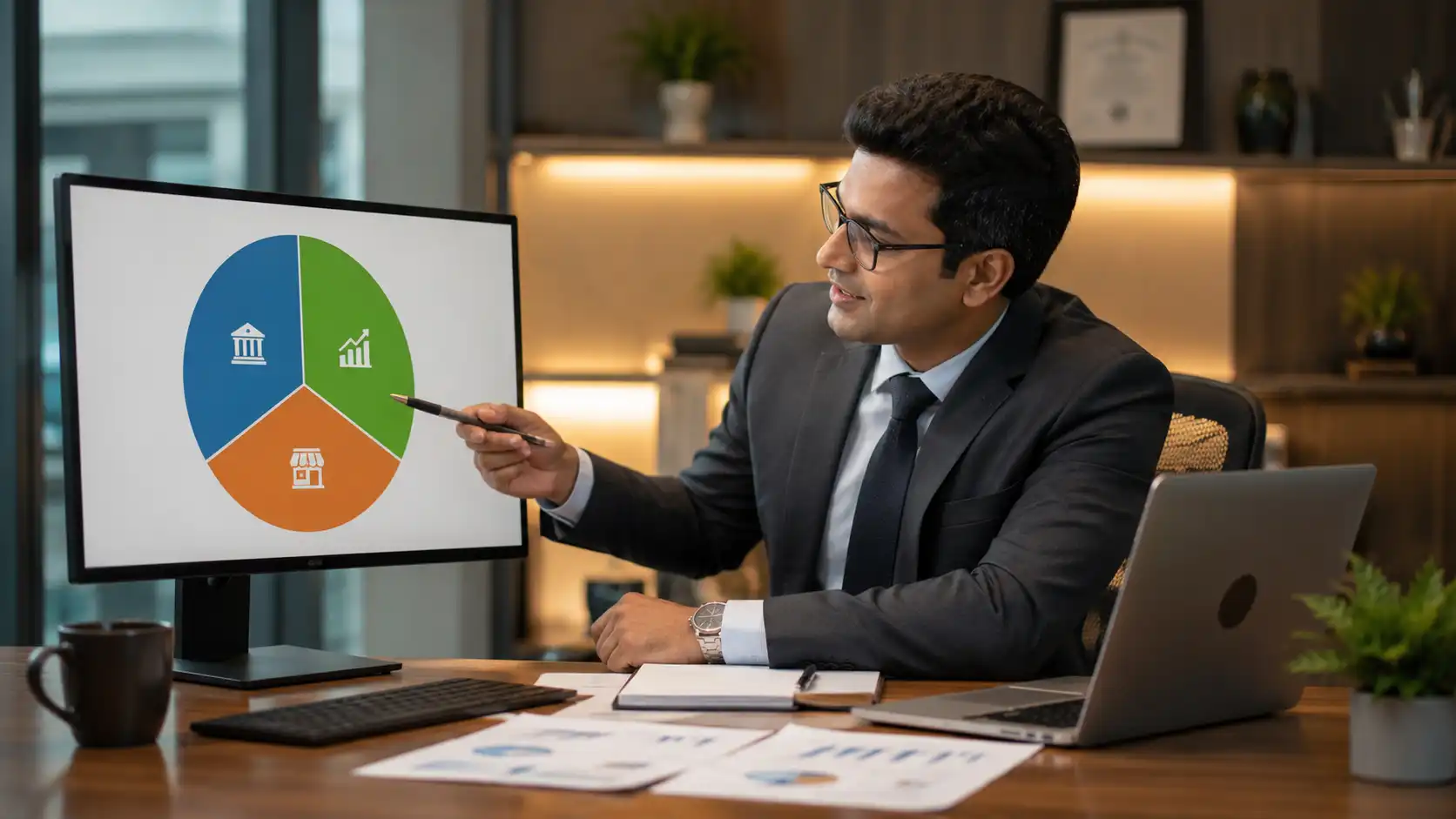 Indian wealth manager analysing Multi Cap fund allocation across Large, Mid and Small Cap segments — 2026 selection framework